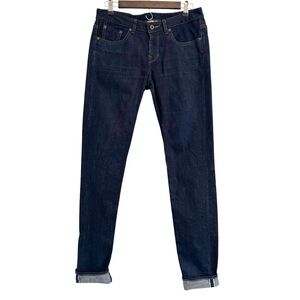 Railcar Arcadia Selvedge Dark Wash Skinny Jeans 28